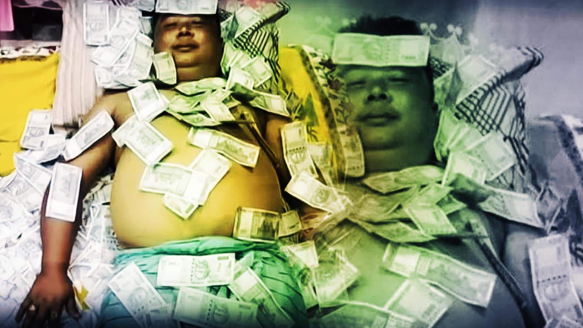 Assam: Corruption-accused politician's 'sleeping in cash' photo sparks outrage 