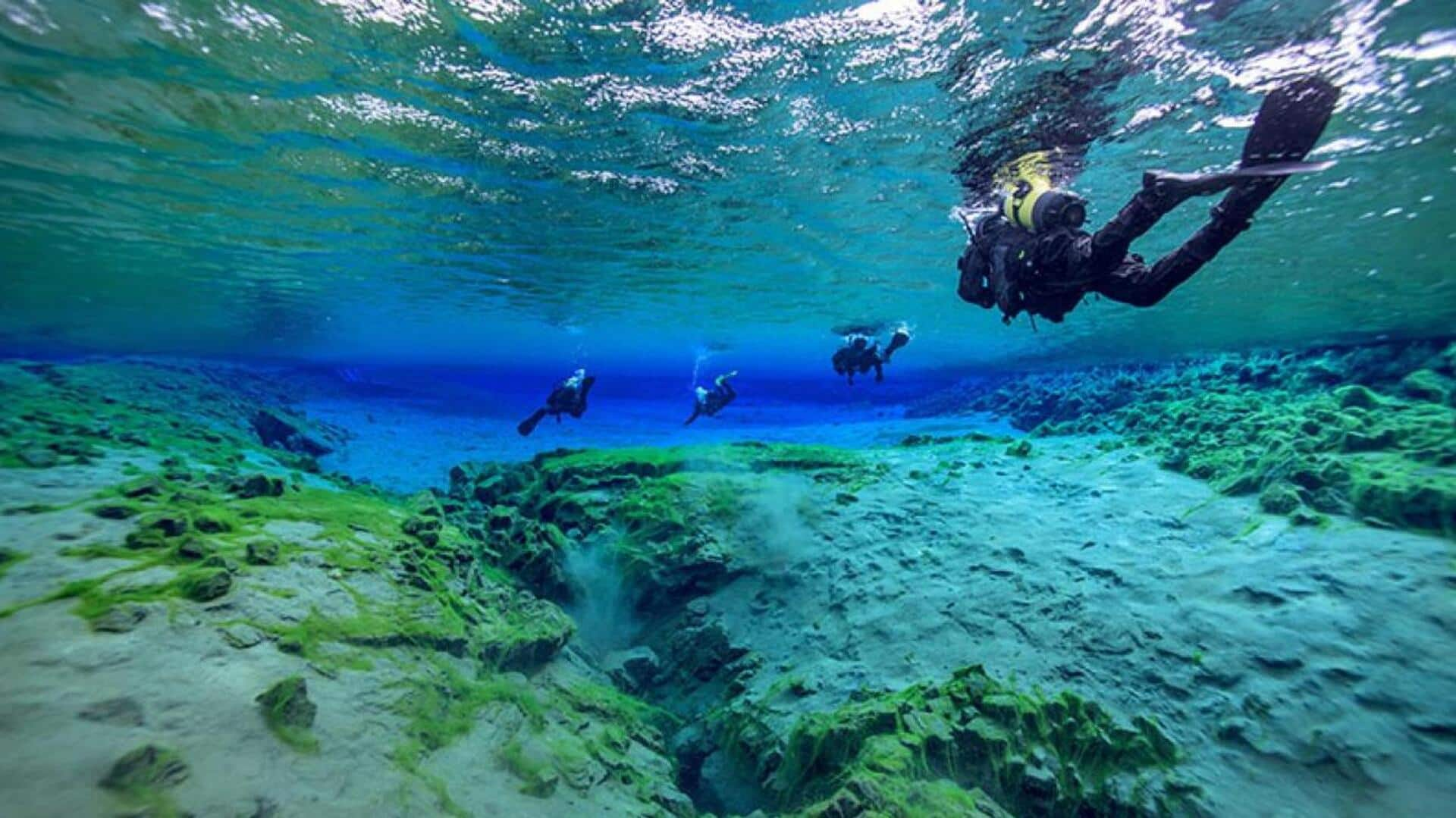 Dive into the crystal waters of Silfra Fissure, Iceland