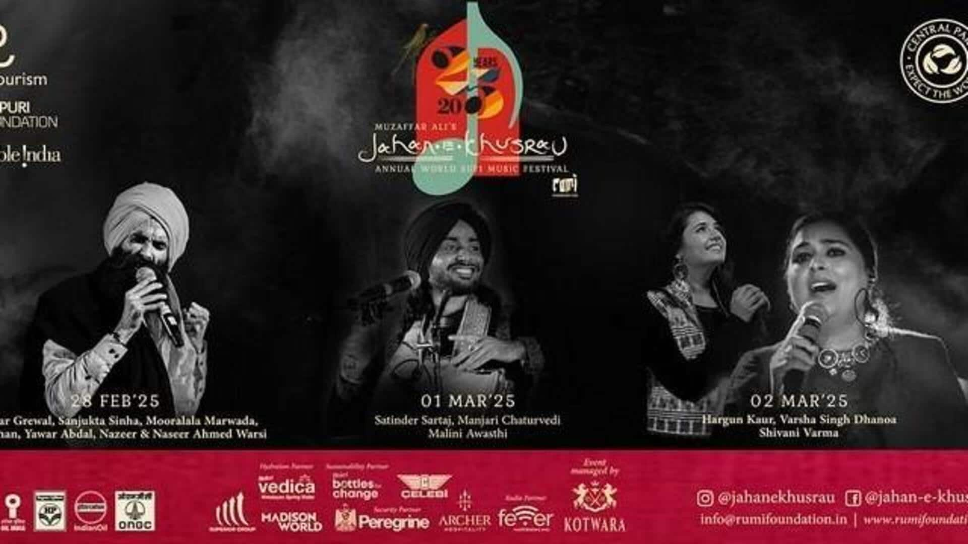 'Jahan-e-Khusrau' 2025: When, where to watch the Sufi music festival