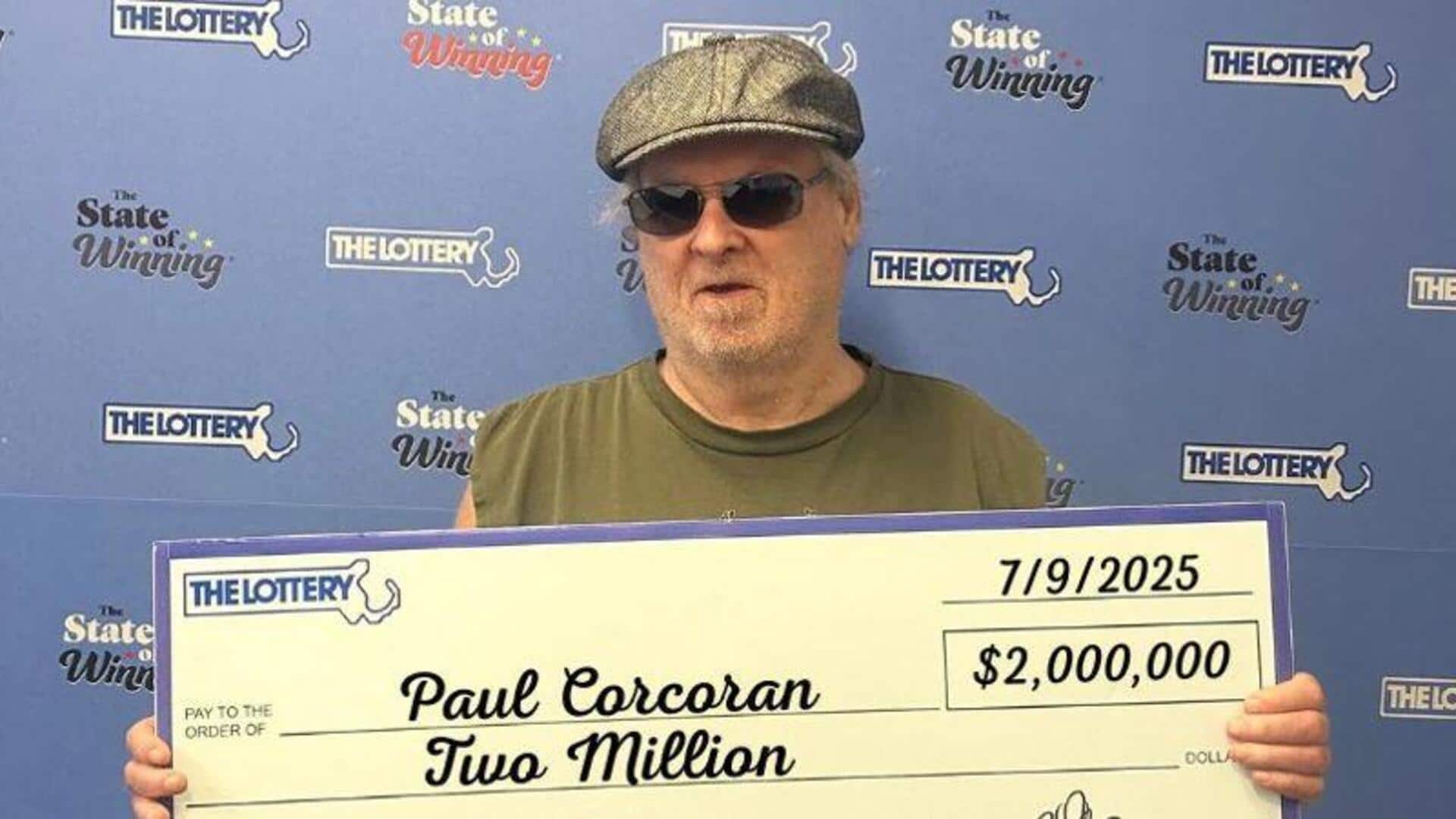 Lottery charm: US man becomes millionaire twice in one day
