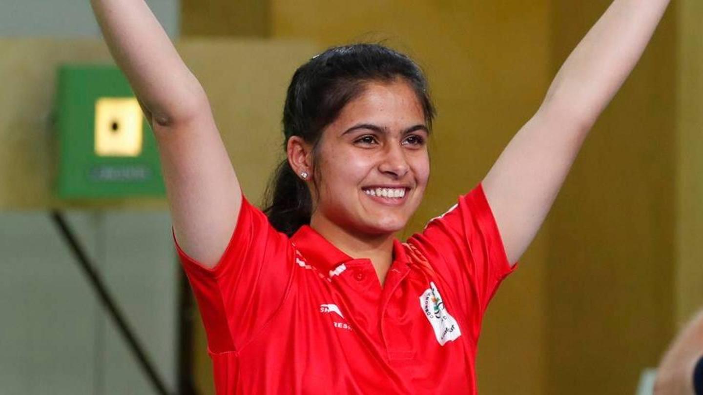 Deswal and Bhaker shot scores of 572 and 573 respectively Deswal and Bhaker shot scores of 572 and 573 respectively