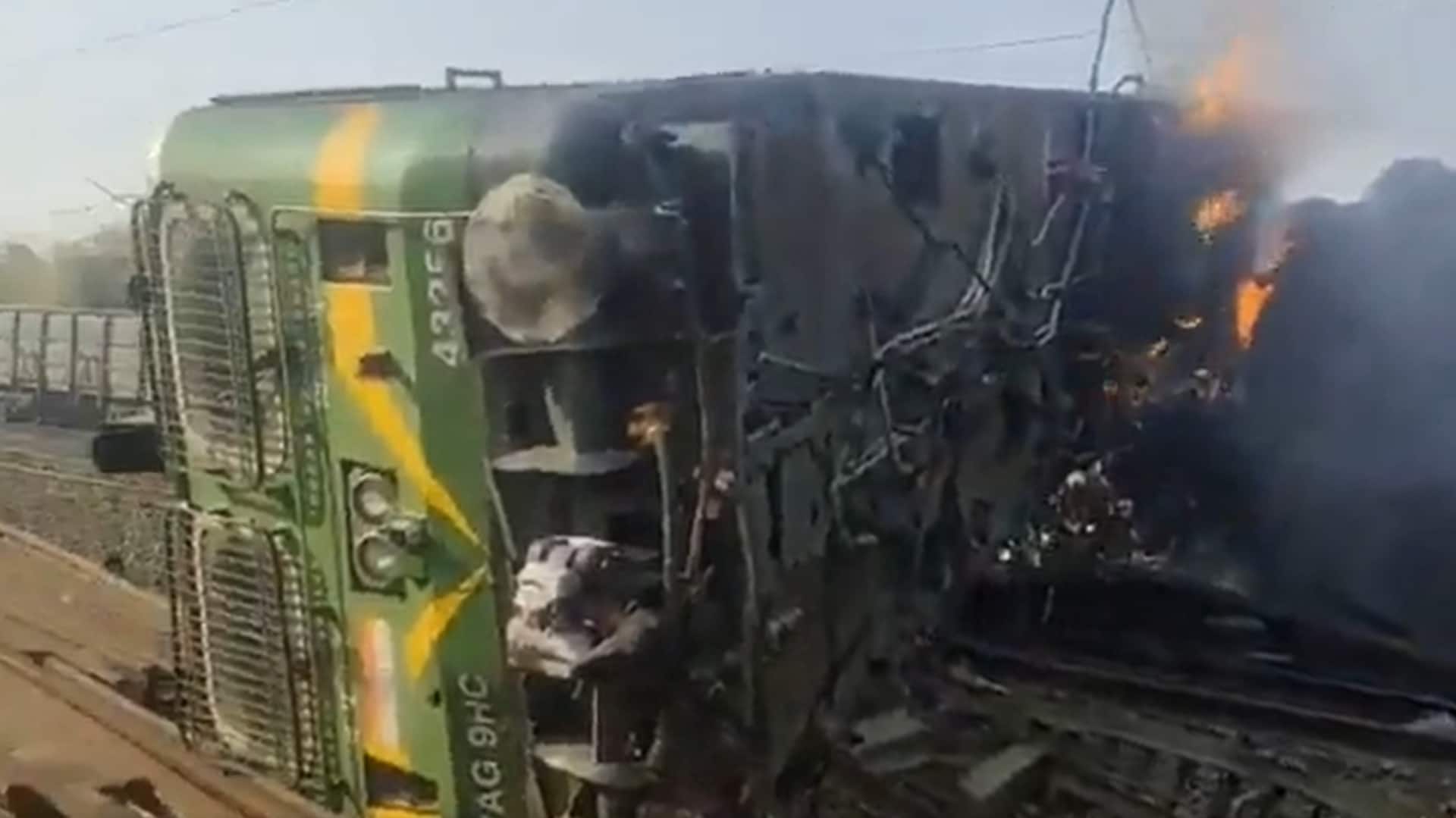 Madhya Pradesh: Loco pilot dead as 2 goods trains collide