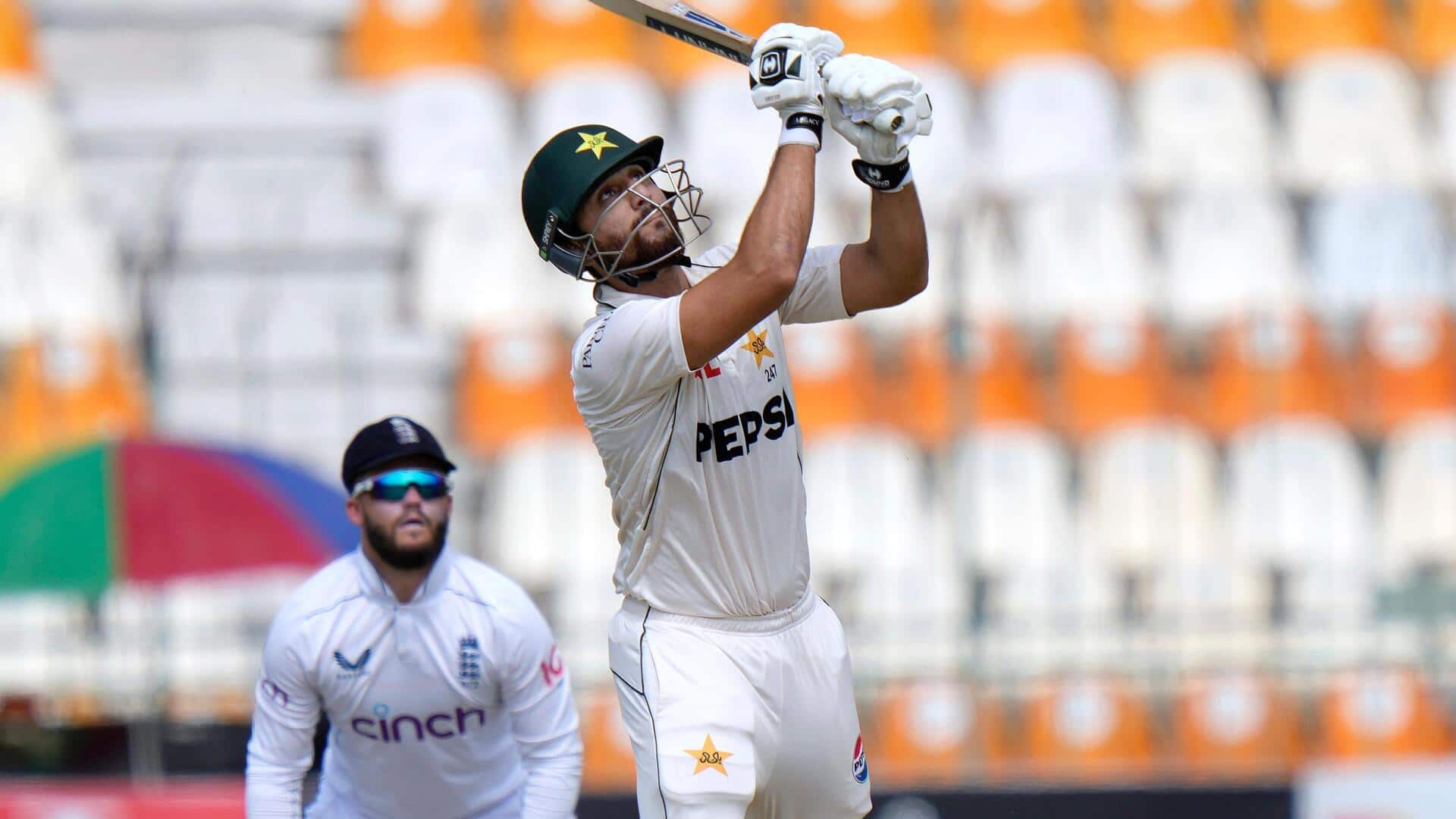 Agha Salman completes 1,000 Test runs with 3rd century