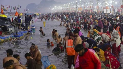 10 million+ take holy dip at Sangam on Makar Sankranti