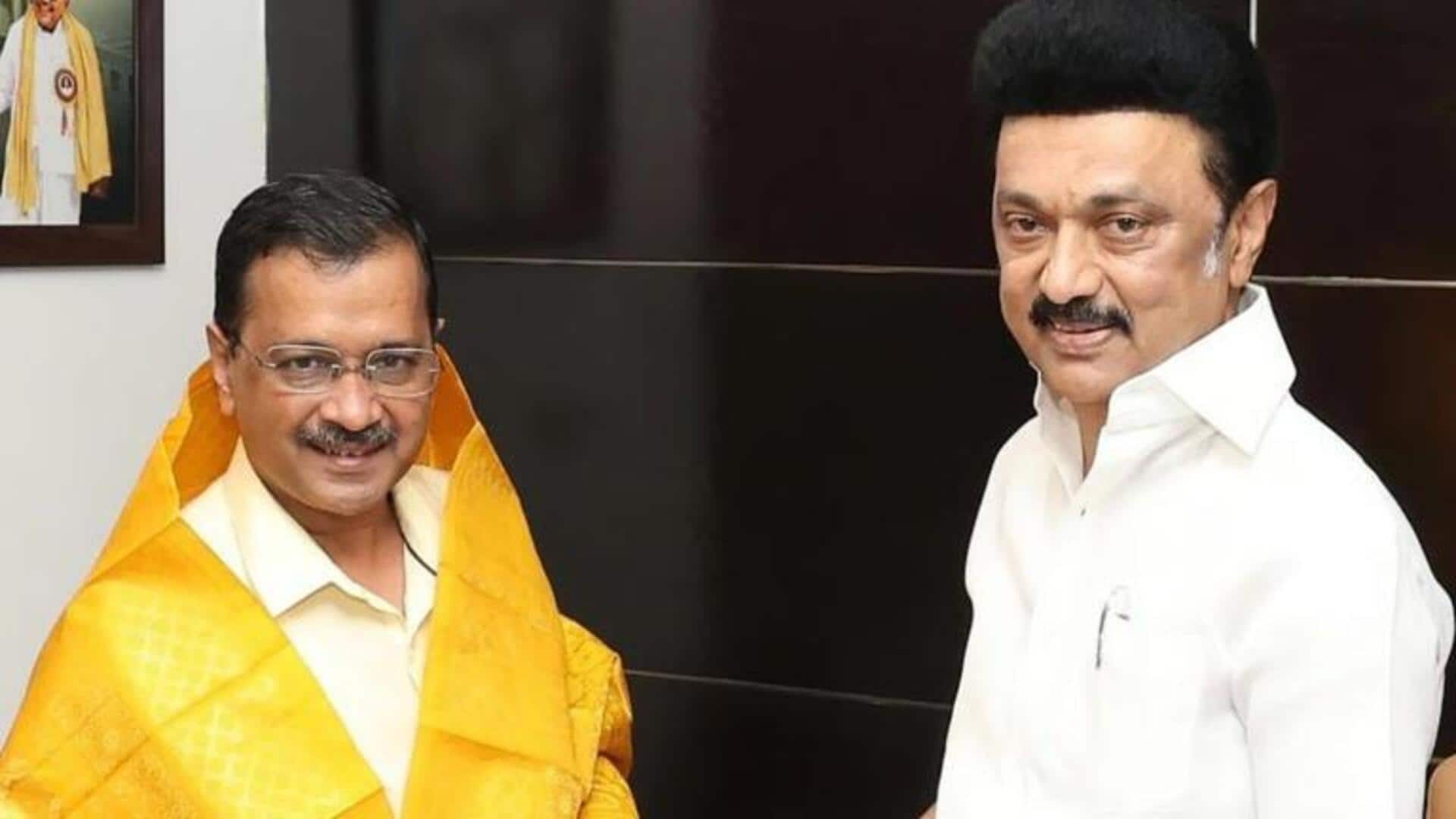 AAP-DMK alliance in Tamil Nadu? Kejriwal joins Stalin for roadshow 
