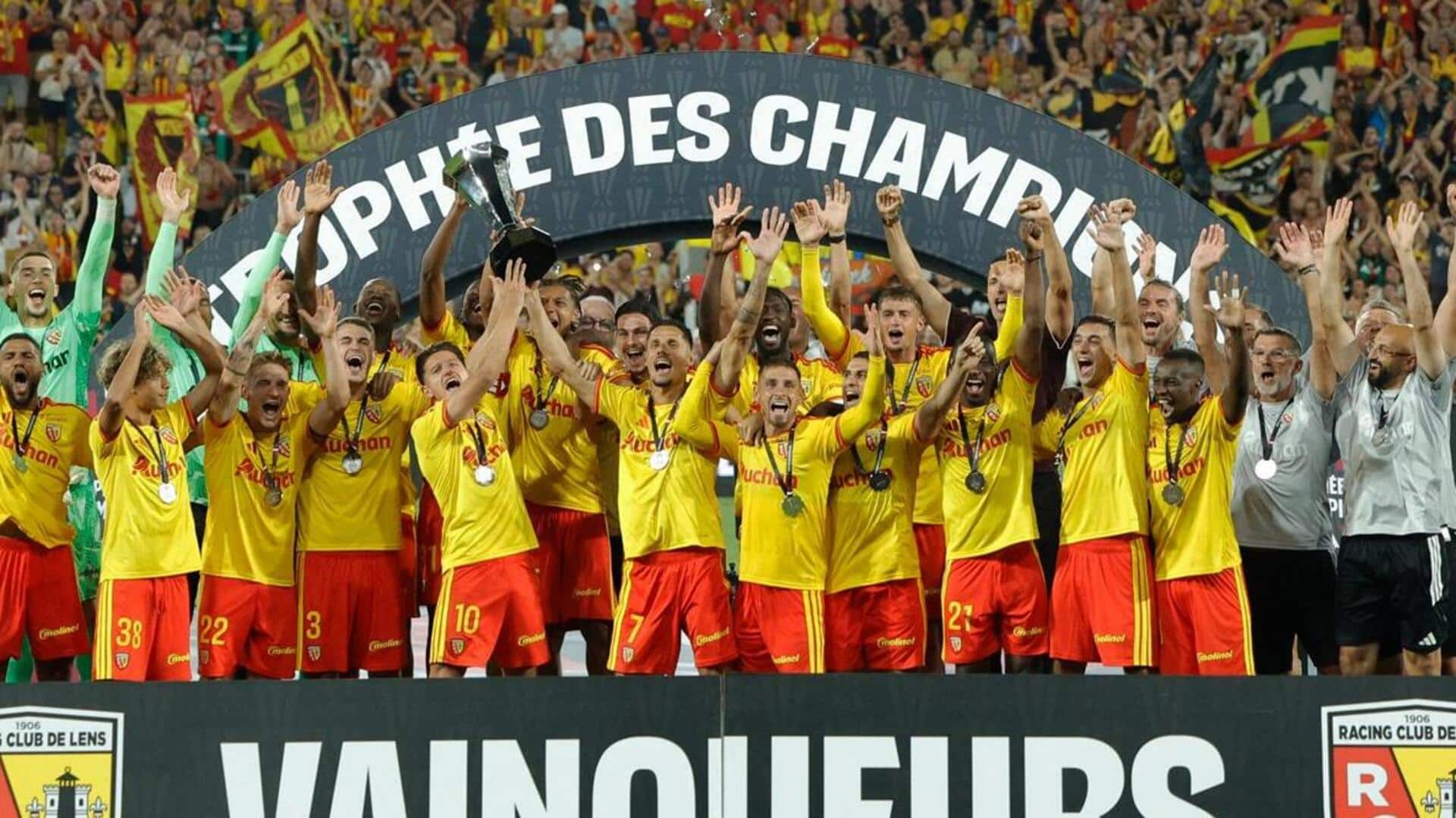 Lens beat PSG 1-0 to win Trophee des Champions