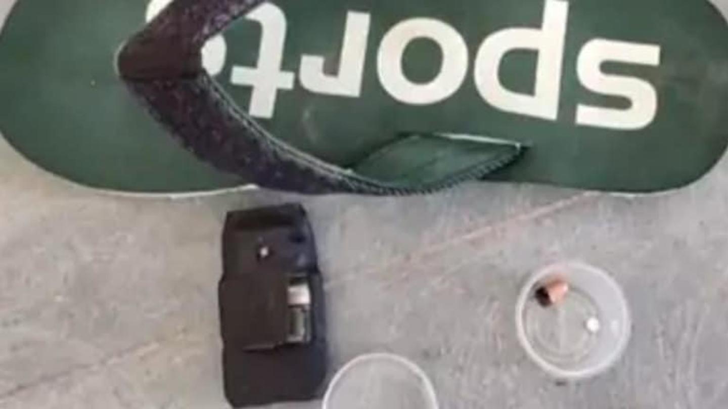 Slipper terror: Stringent security measures were imposed Slipper terror: Stringent security measures were imposed