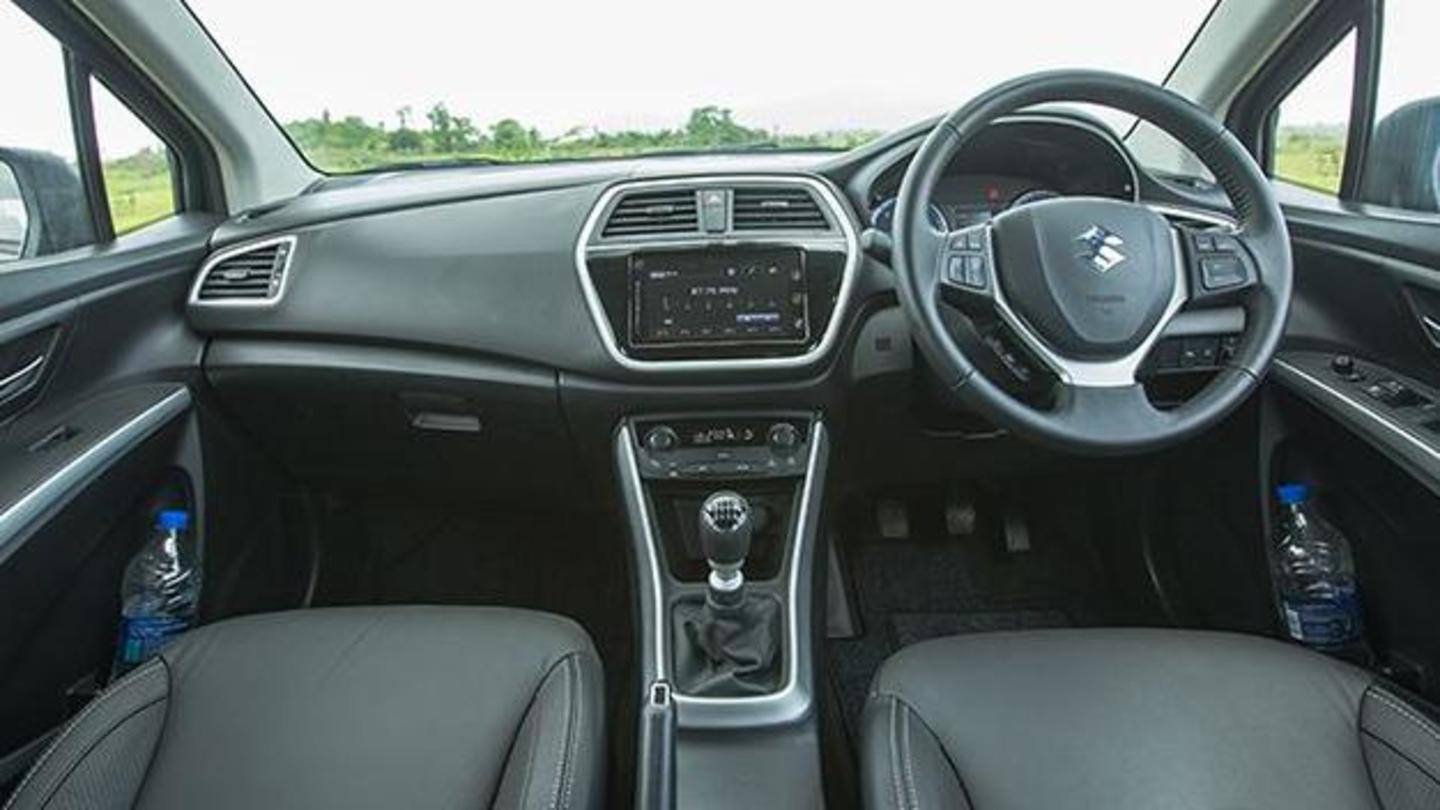 The SUV gets two airbags and five seats The SUV gets two airbags and five seats