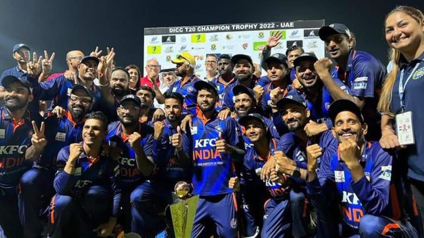 India deaf cricket team wins DICC T20 Champions Trophy 2022