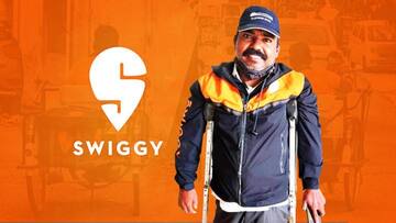 This Swiggy delivery executive on crutches wins the internet