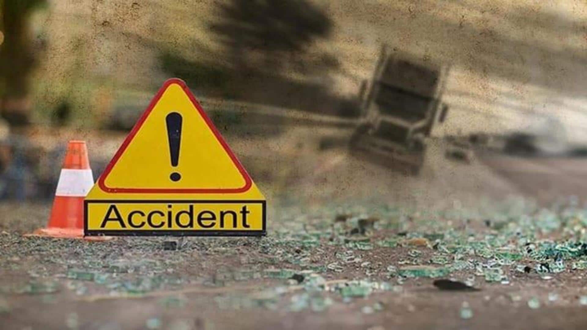 Car crash catapults woman 20ft in Tamil Nadu