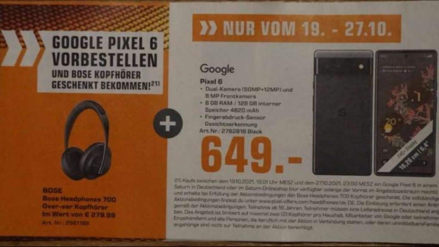 Google Pixel 6: Pricing and availability Google Pixel 6: Pricing and availability