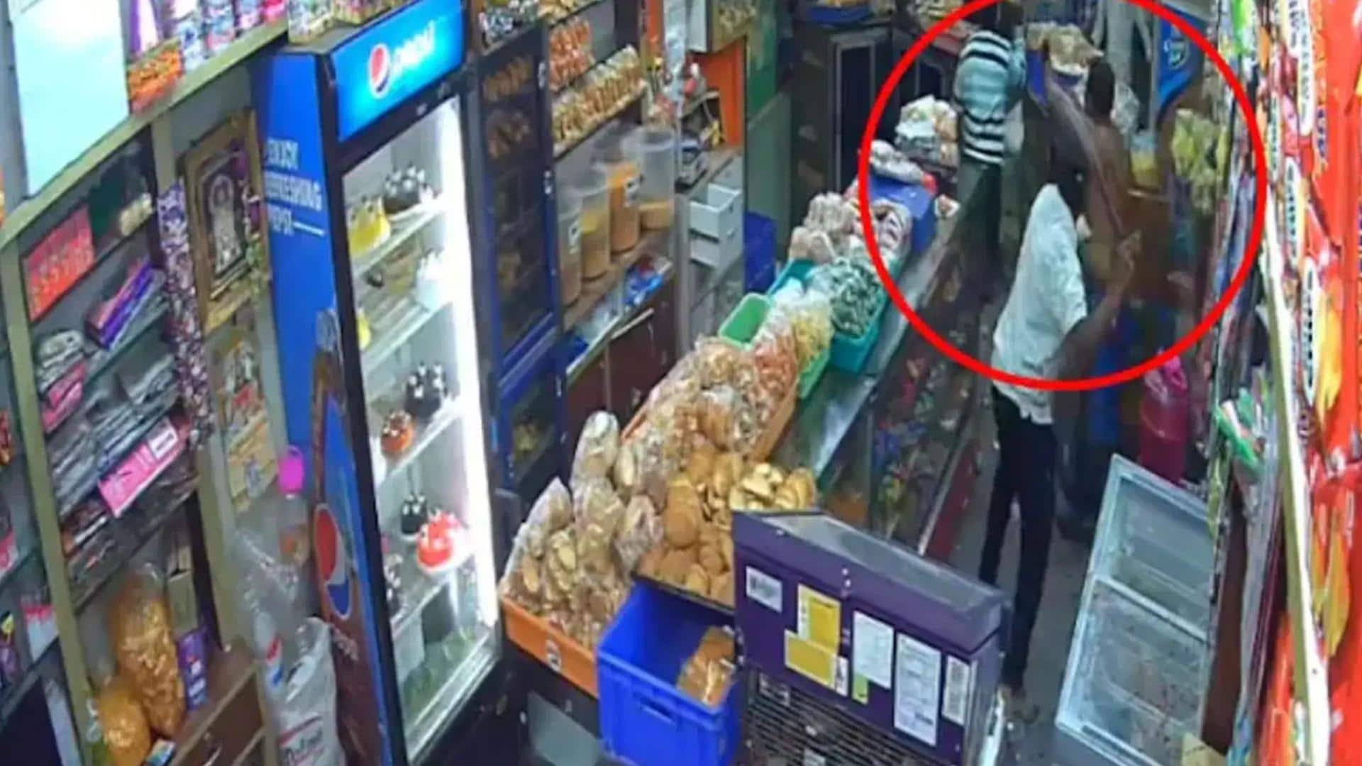 On camera: Man killed with machetes inside Karnataka bakery On camera: Man killed with machetes inside Karnataka bakery
