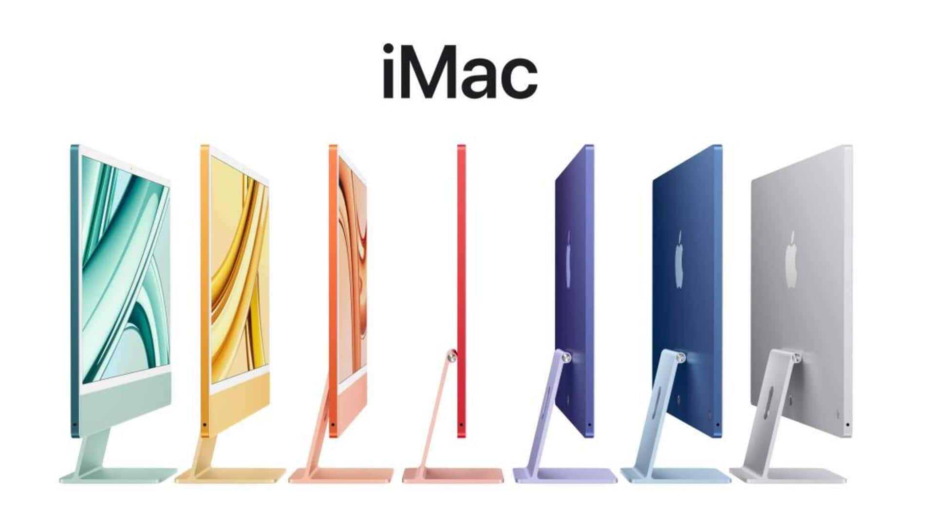 Apple's 24-inch iMac with M3 chip launched at Rs. 1.35L