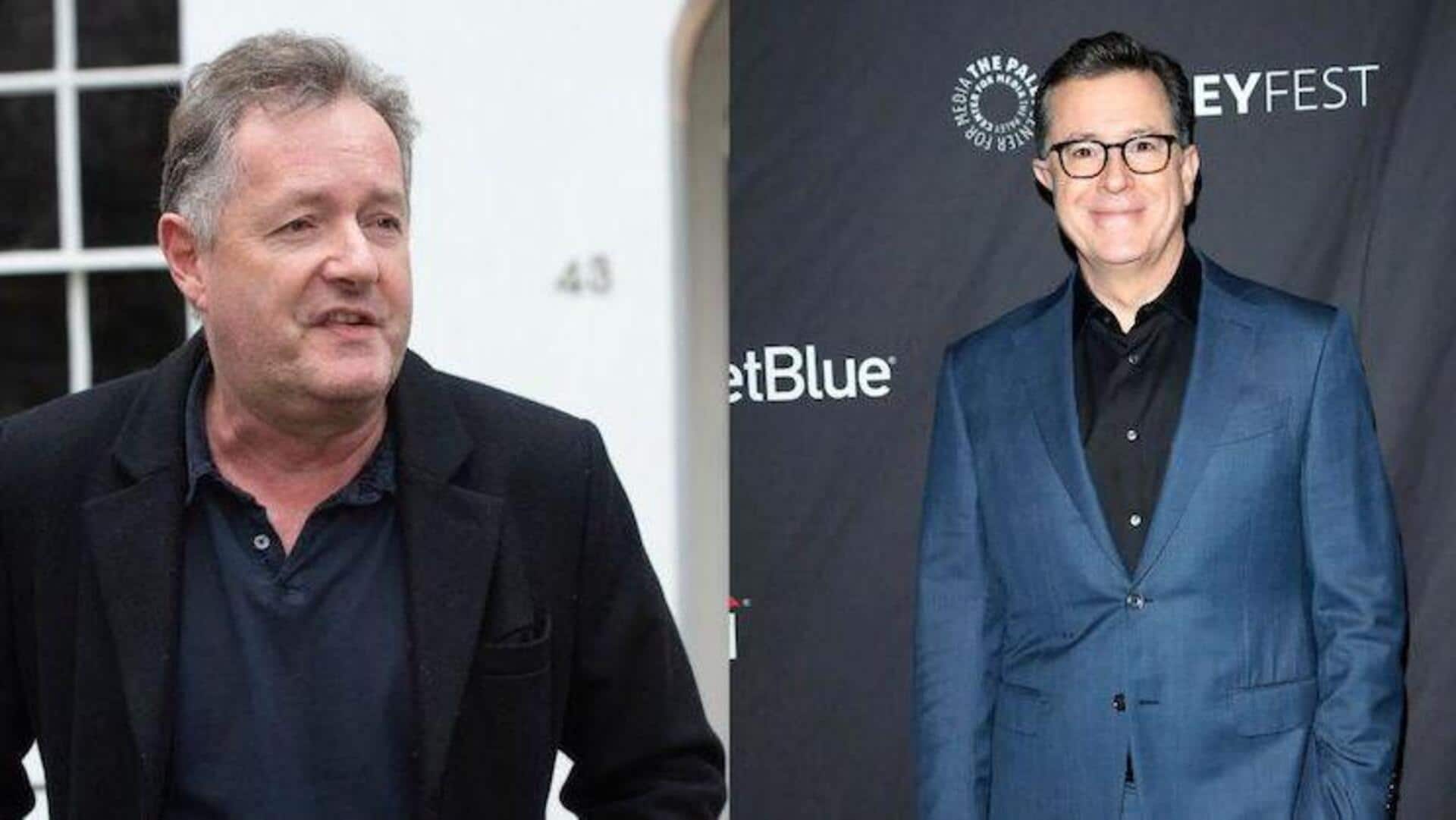 Piers Morgan calls Stephen Colbert 'activist hack for Democrats'