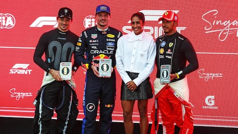 Max Verstappen wins rain-affected Singapore GP Sprint, rises to 5th
