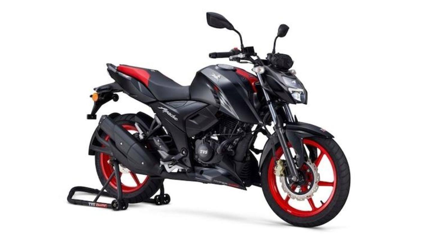 Tvs Apache Rtr 160 4v With Three Ride Modes Launched Newsbytes