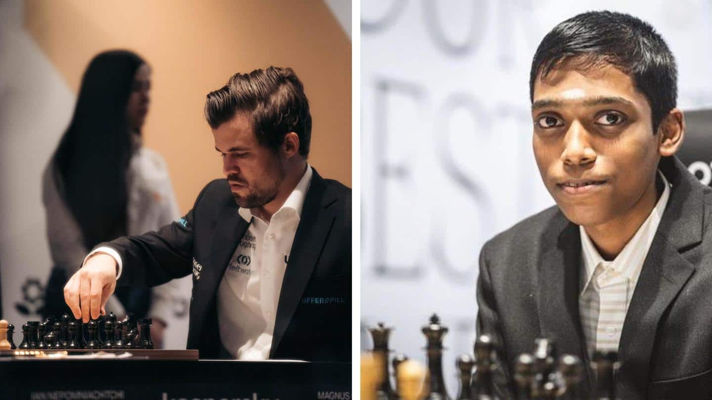 Airthings Masters: Magnus Carlsen and Ian Nepomniachtchi play out