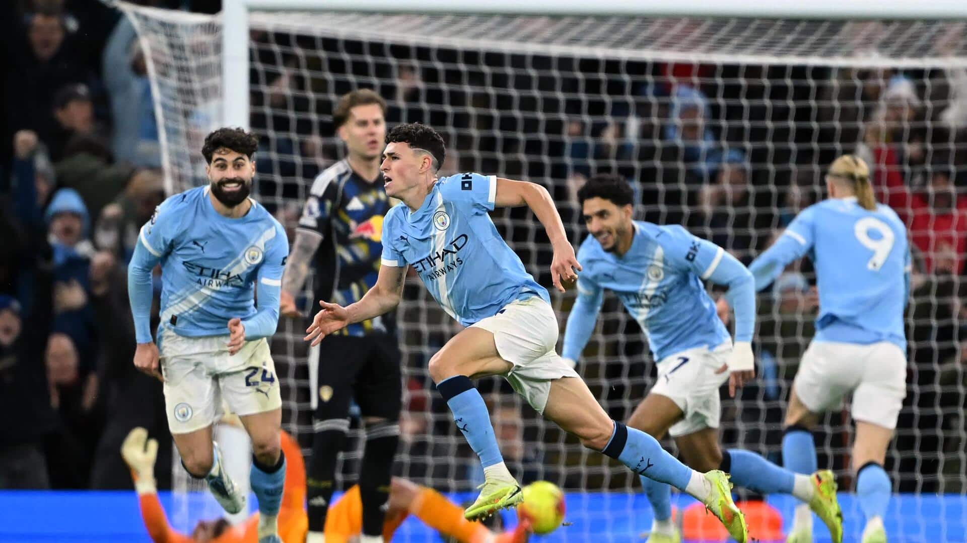Phil Foden's late heroics secure Manchester City's win over Leeds