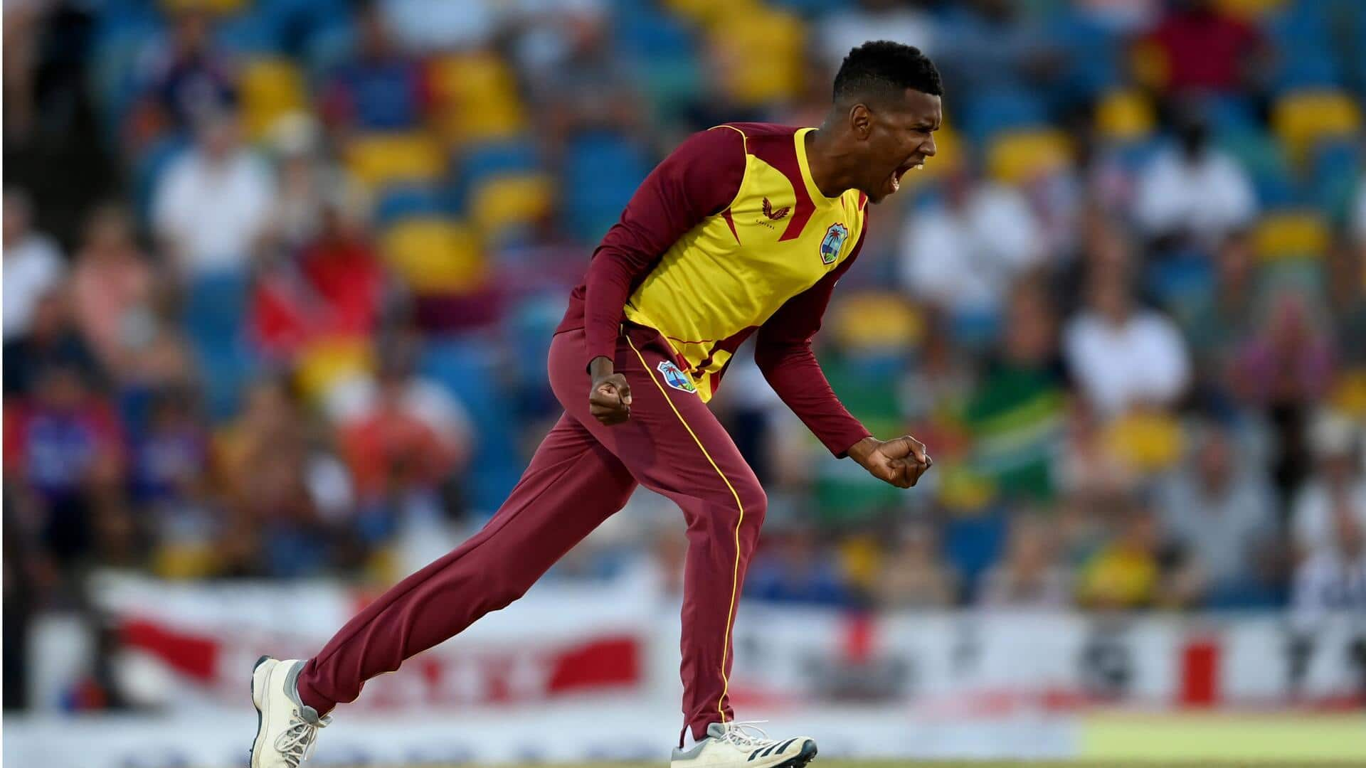 Akeal Hosein claims four-fer vs England in St Lucia T20I