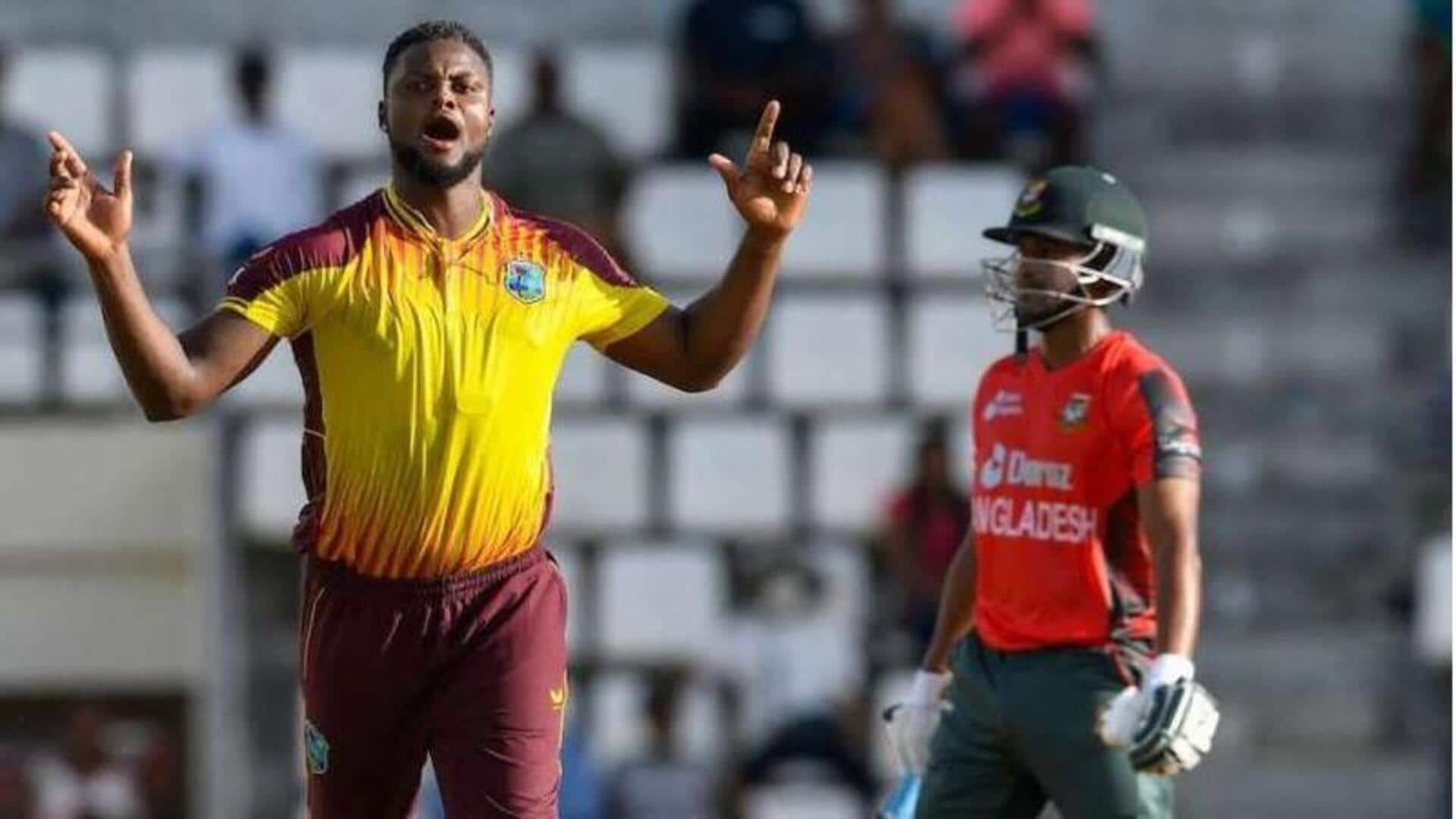 Romario Shepherd becomes second WI player with T20I hat-trick: Stats