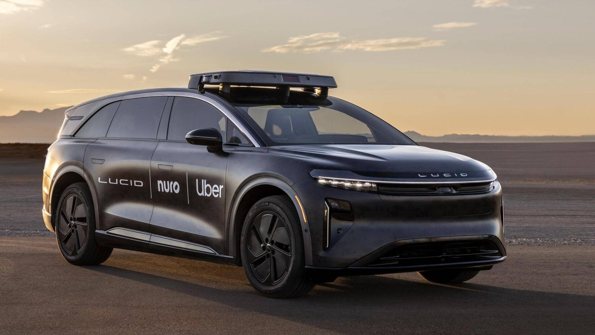 Uber, Lucid and Nuro debut next-gen robotaxi at CES