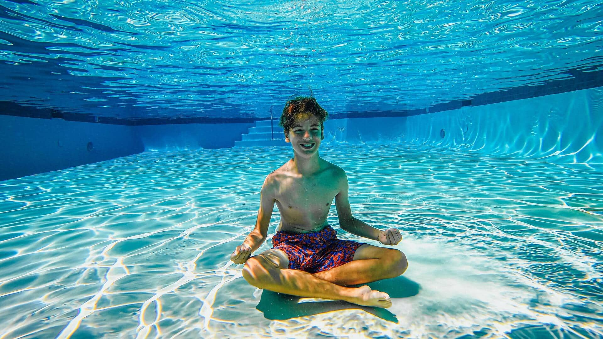 Try underwater yoga for better balance