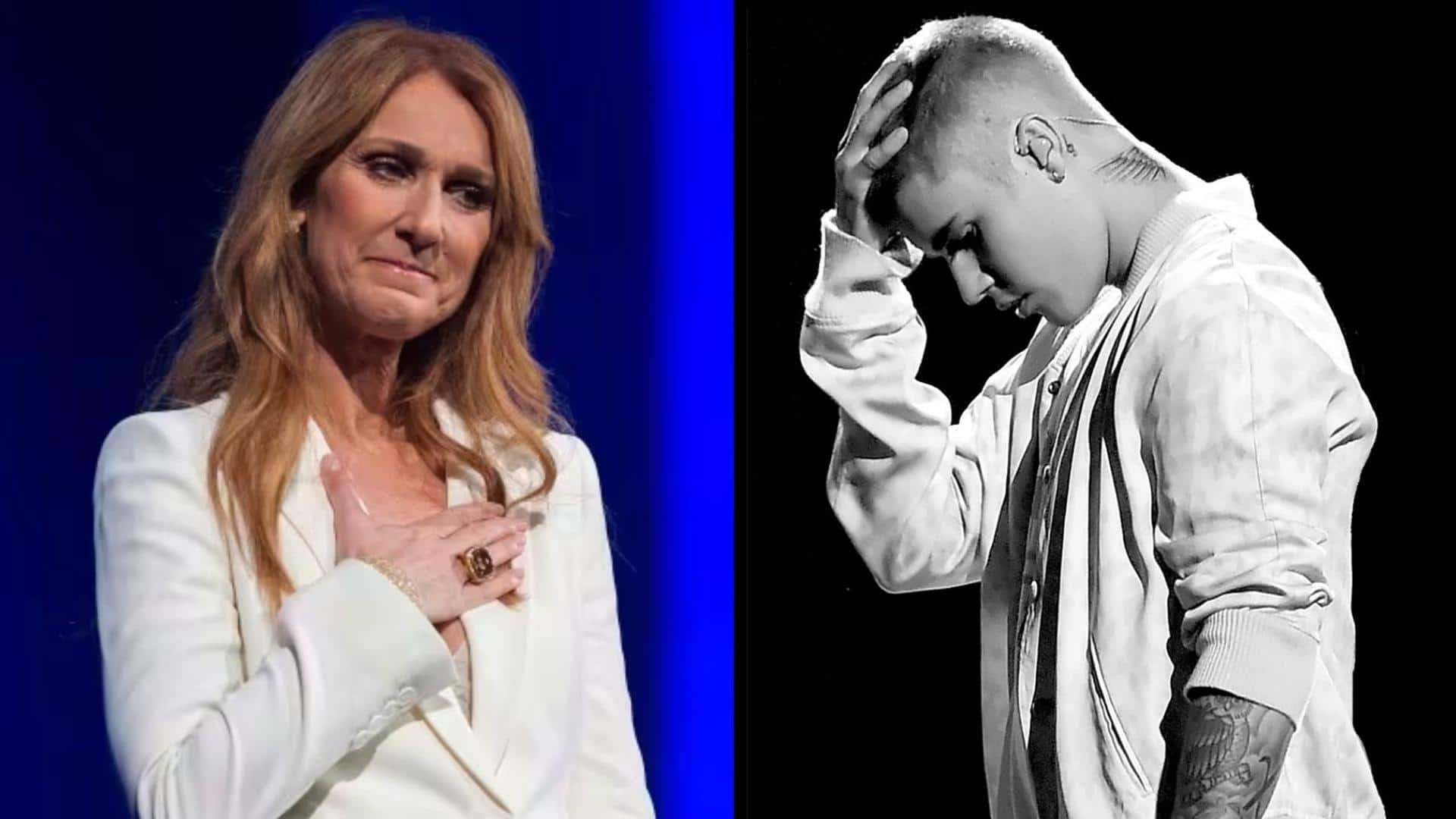 Celine dion discount justin bieber