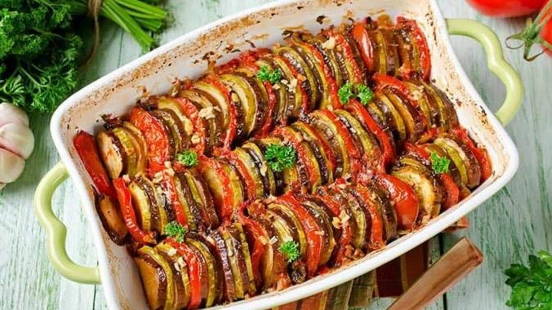 Make French ratatouille layered bake dish with this recipe