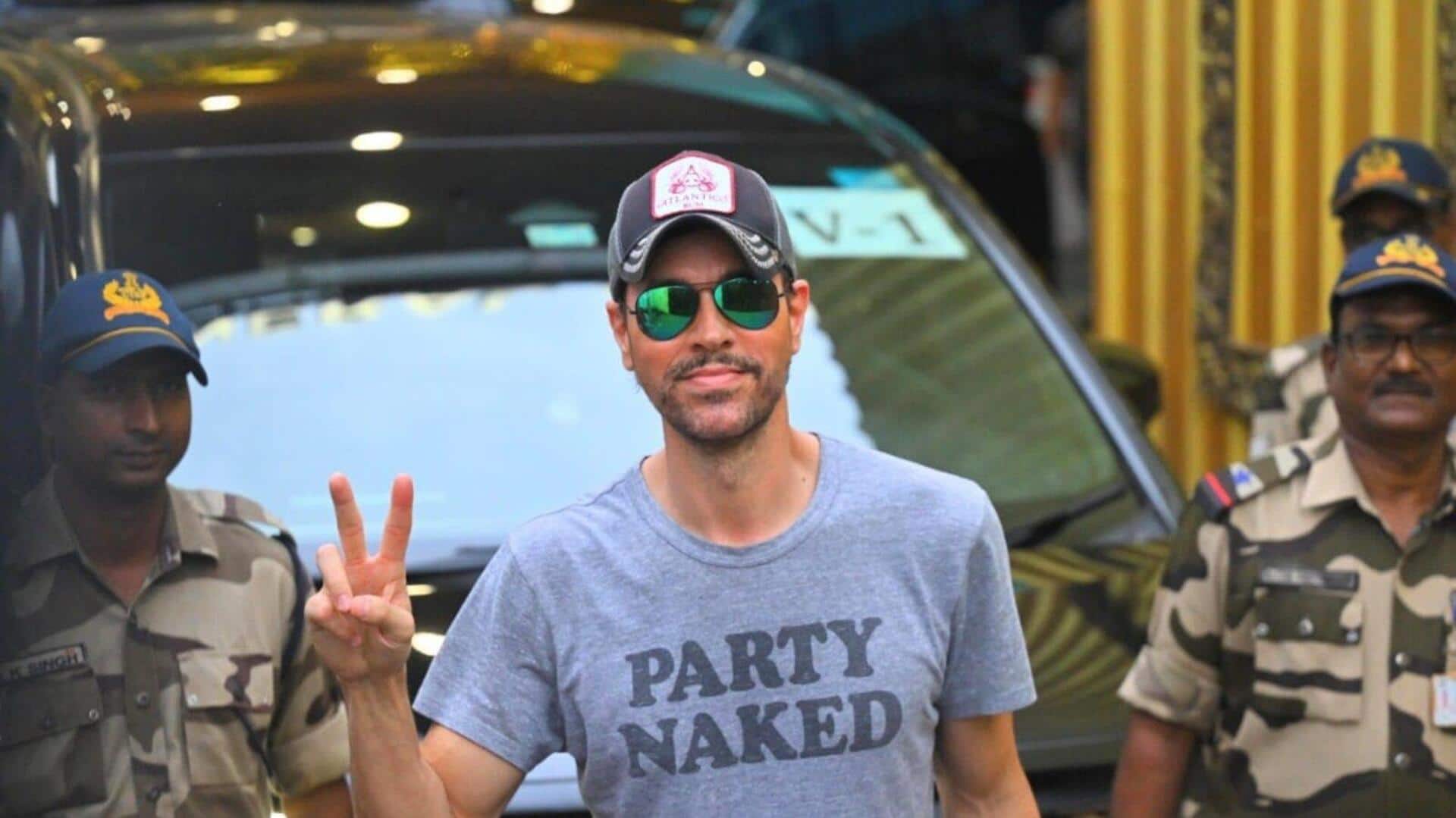 Enrique Iglesias's 1st India concert today Enrique Iglesias's 1st India concert today