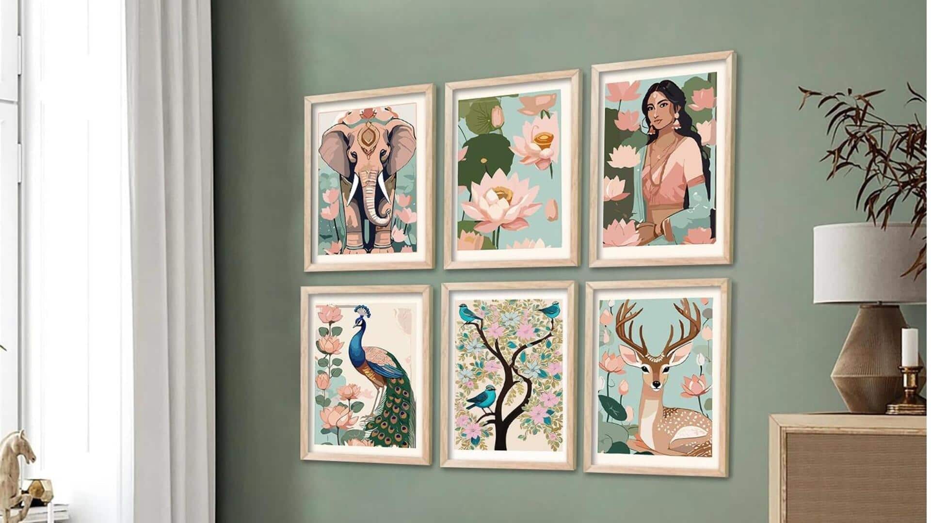 How to style framed botanical prints at home