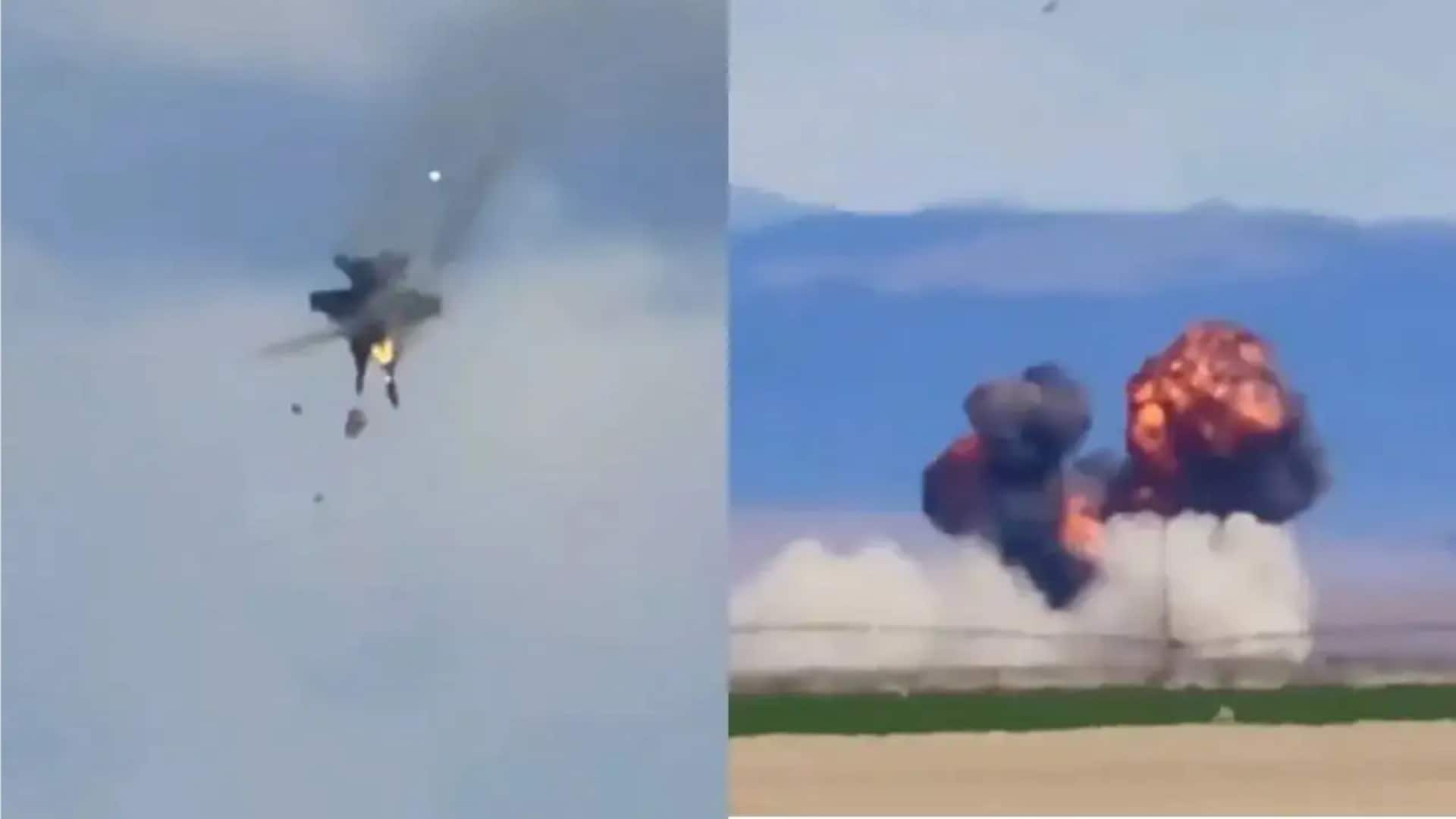 Watch: 2 jets collide mid-air at US air show