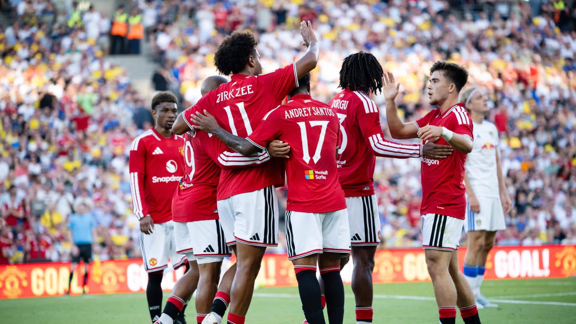 How did Manchester United and Leeds United fare in Dublin?