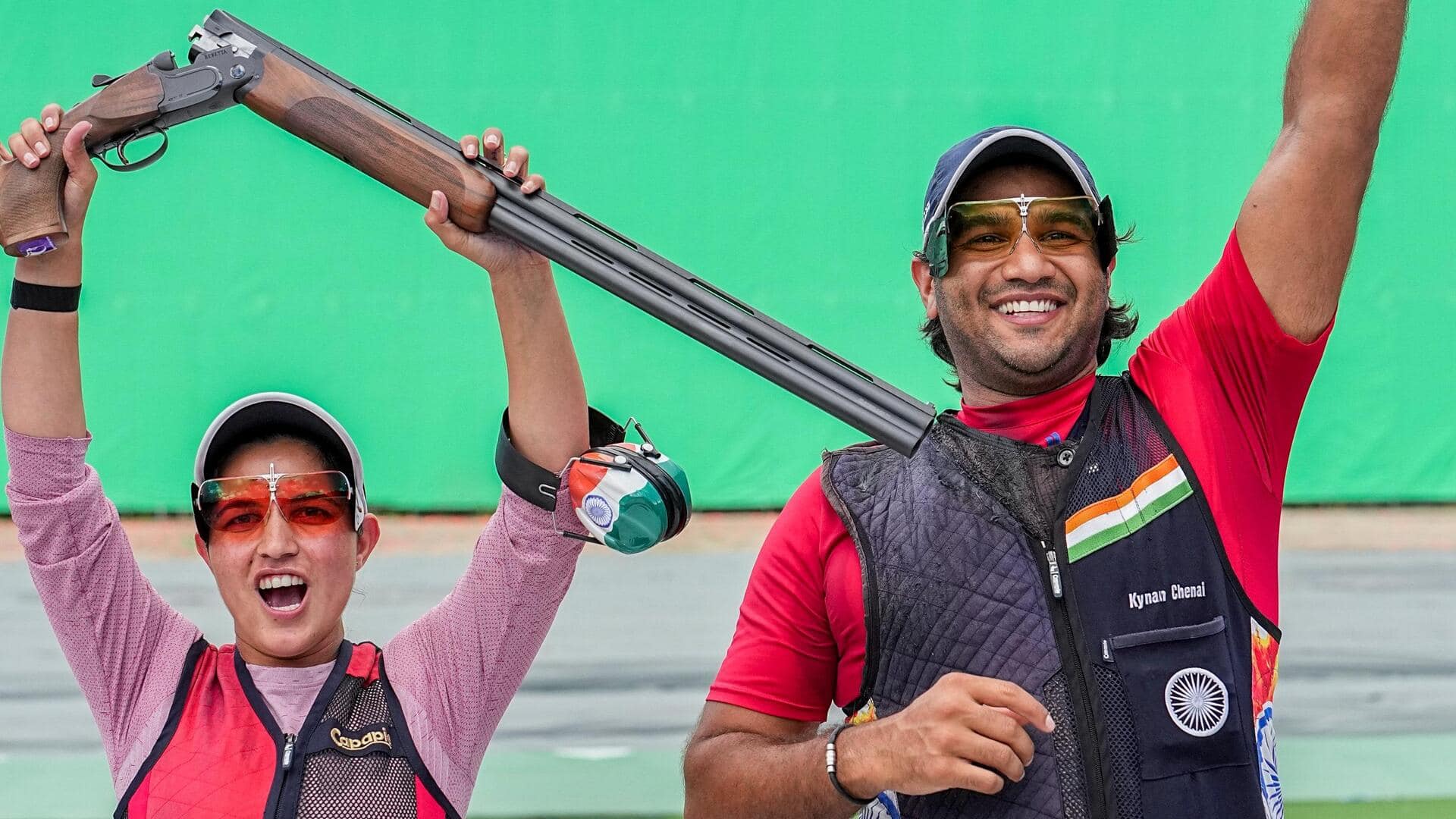 Asian Games: Neeru Dhanda-Kynan Chenai win gold in trap mixed