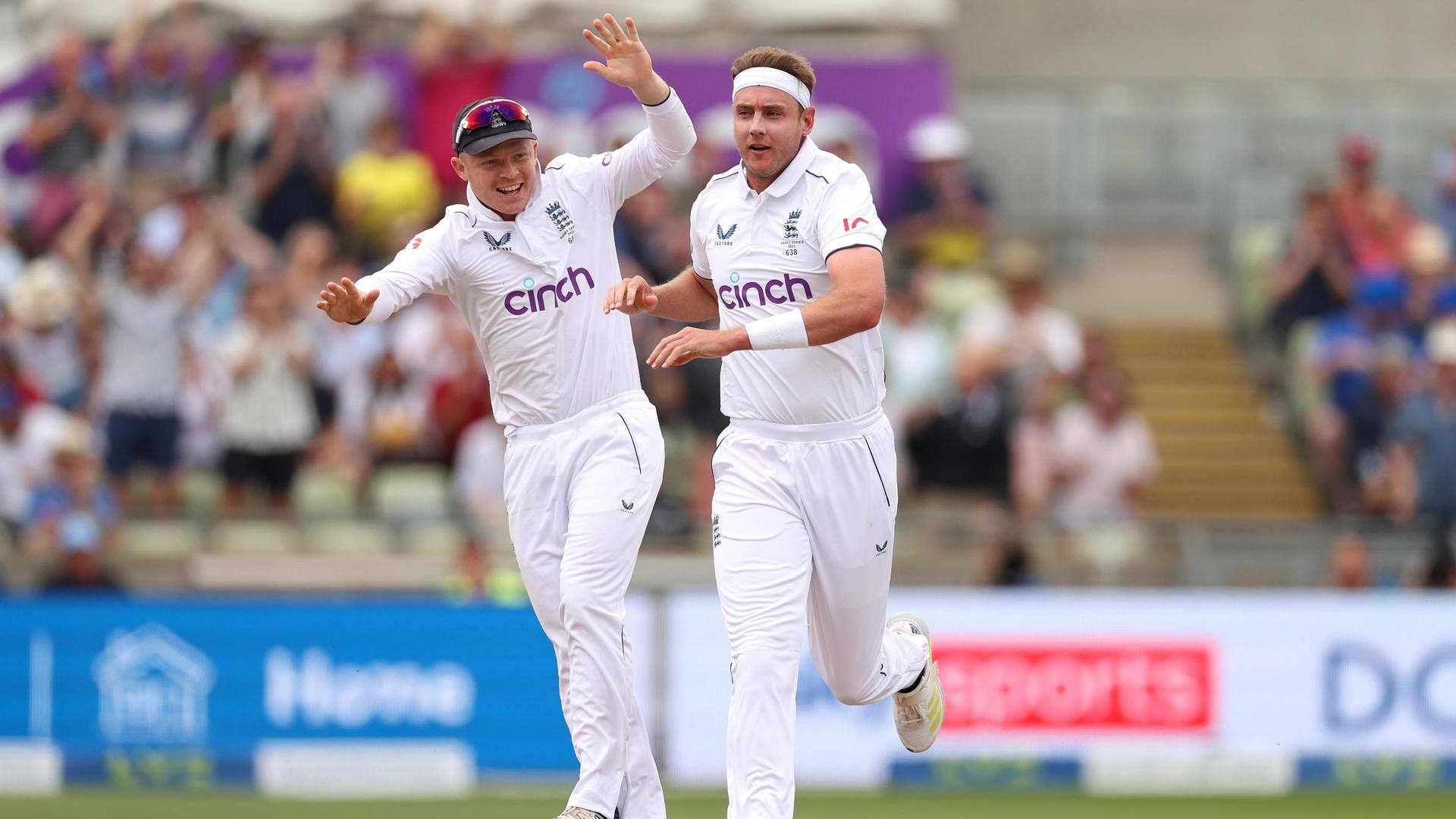 The Ashes, Broad removes Warner for the 15th time: Stats