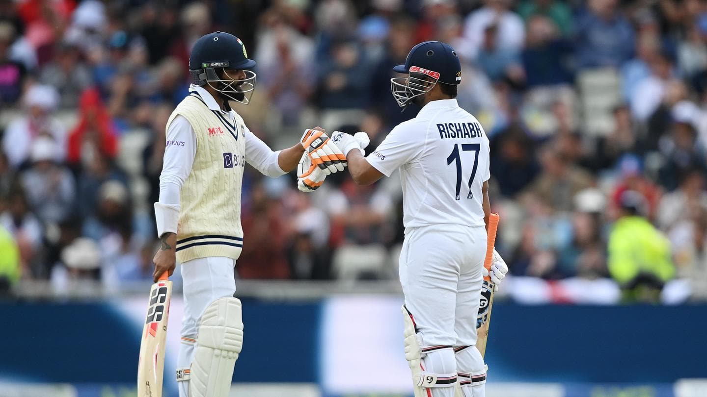 England vs India, 5th Test: Ton-up Pant and Jadeja shine