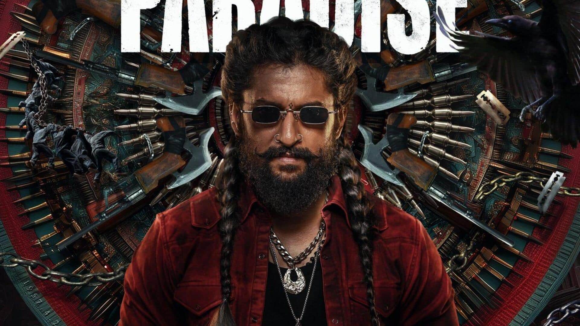 Nani introduces his 'The Paradise' character, Jadal, in magnetic poster