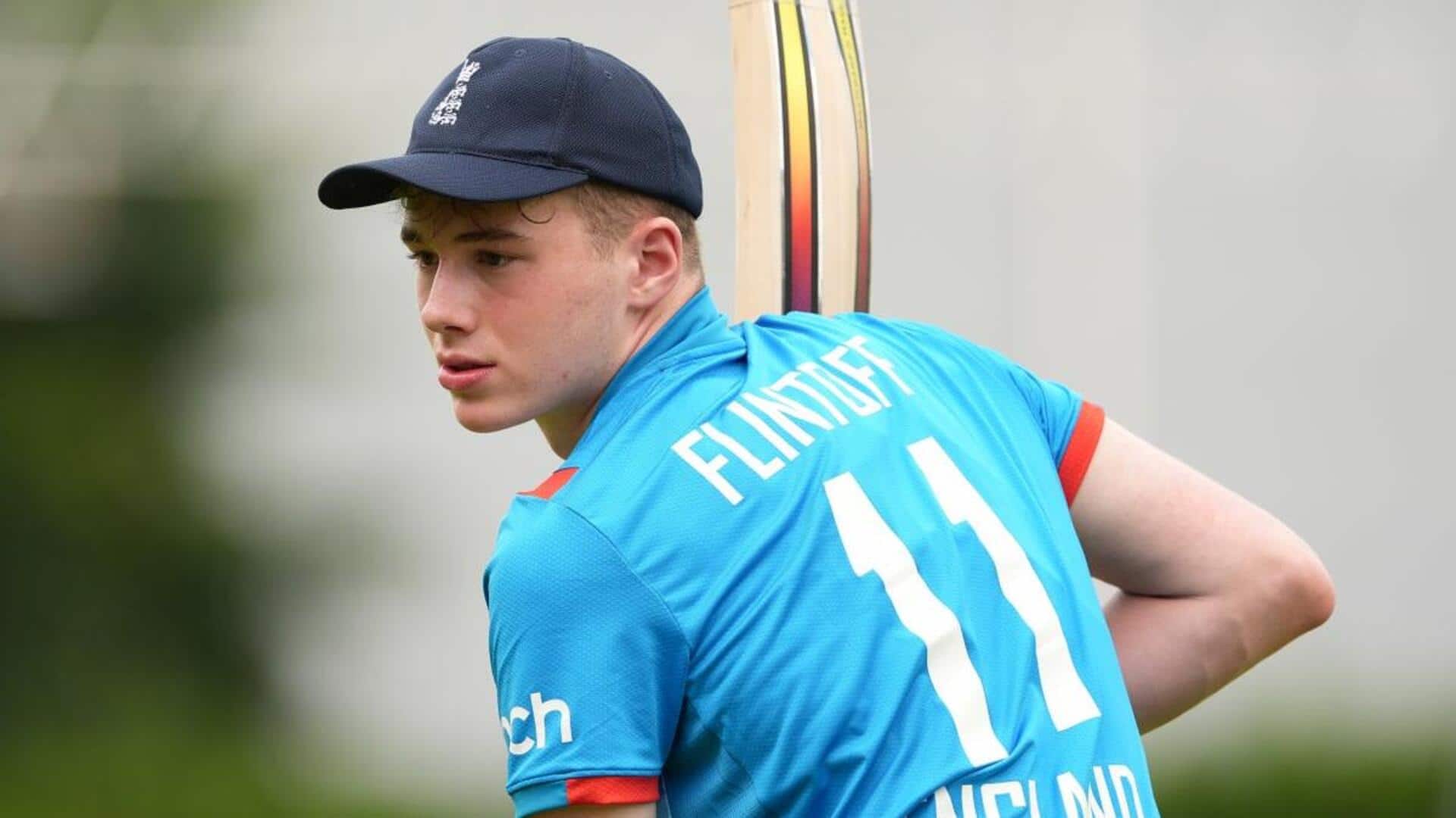 Rocky Flintoff scores his maiden Youth ODI century: Key stats Rocky Flintoff scores his maiden Youth ODI century: Key stats