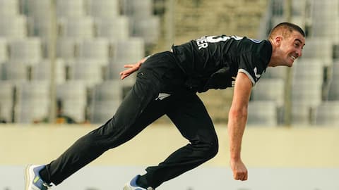New Zealand's Blair Tickner claims his 4th four-fer in ODIs
