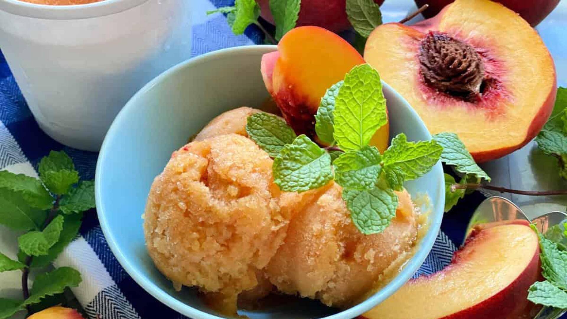 Beat the heat with these peach-mint dishes