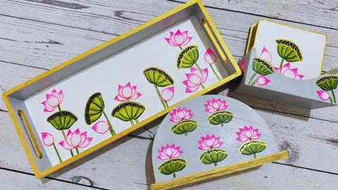How to create batik patterns on wooden trays 