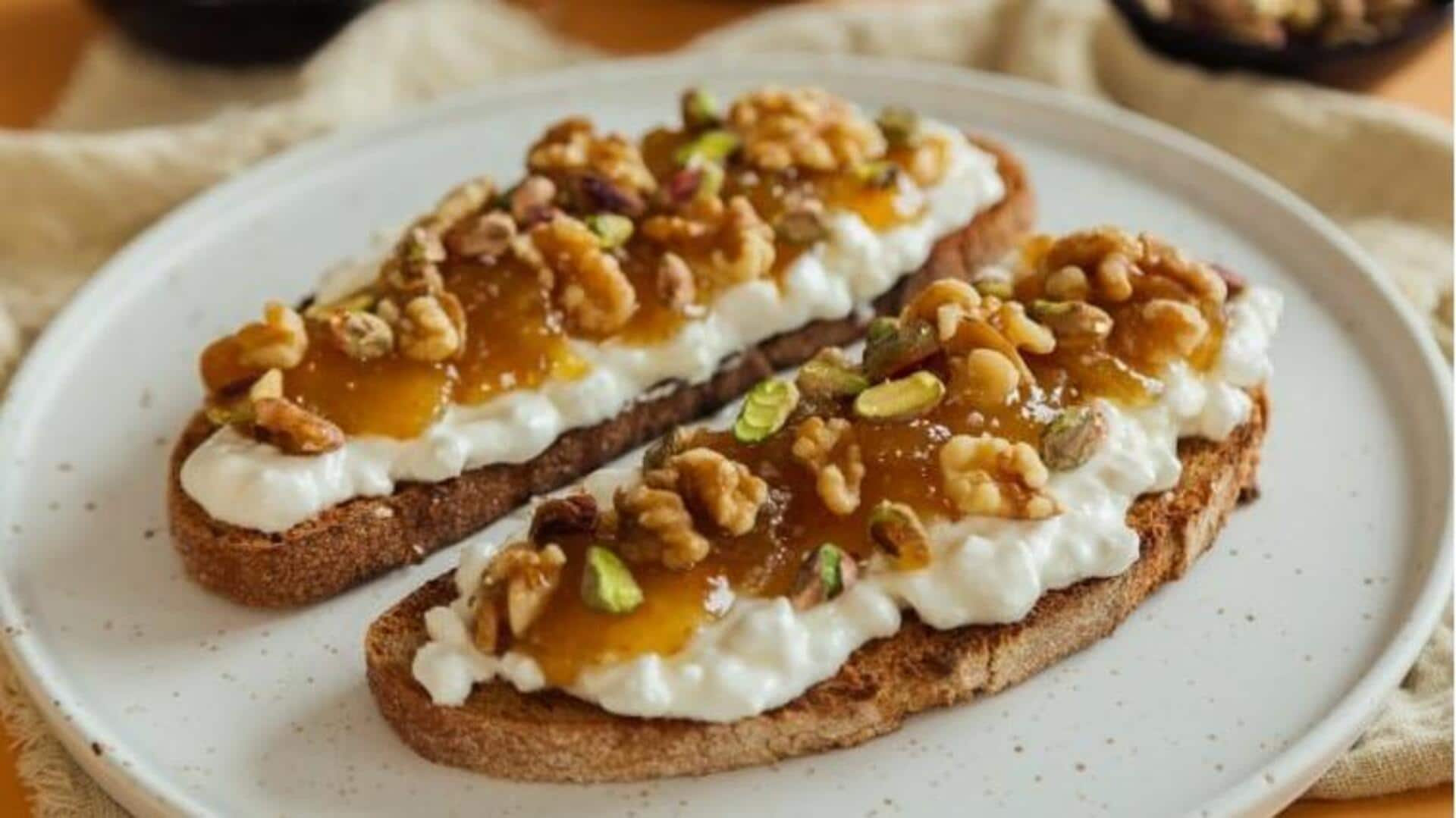 No-fuss breakfast: Cottage cheese and fig toast No-fuss breakfast: Cottage cheese and fig toast