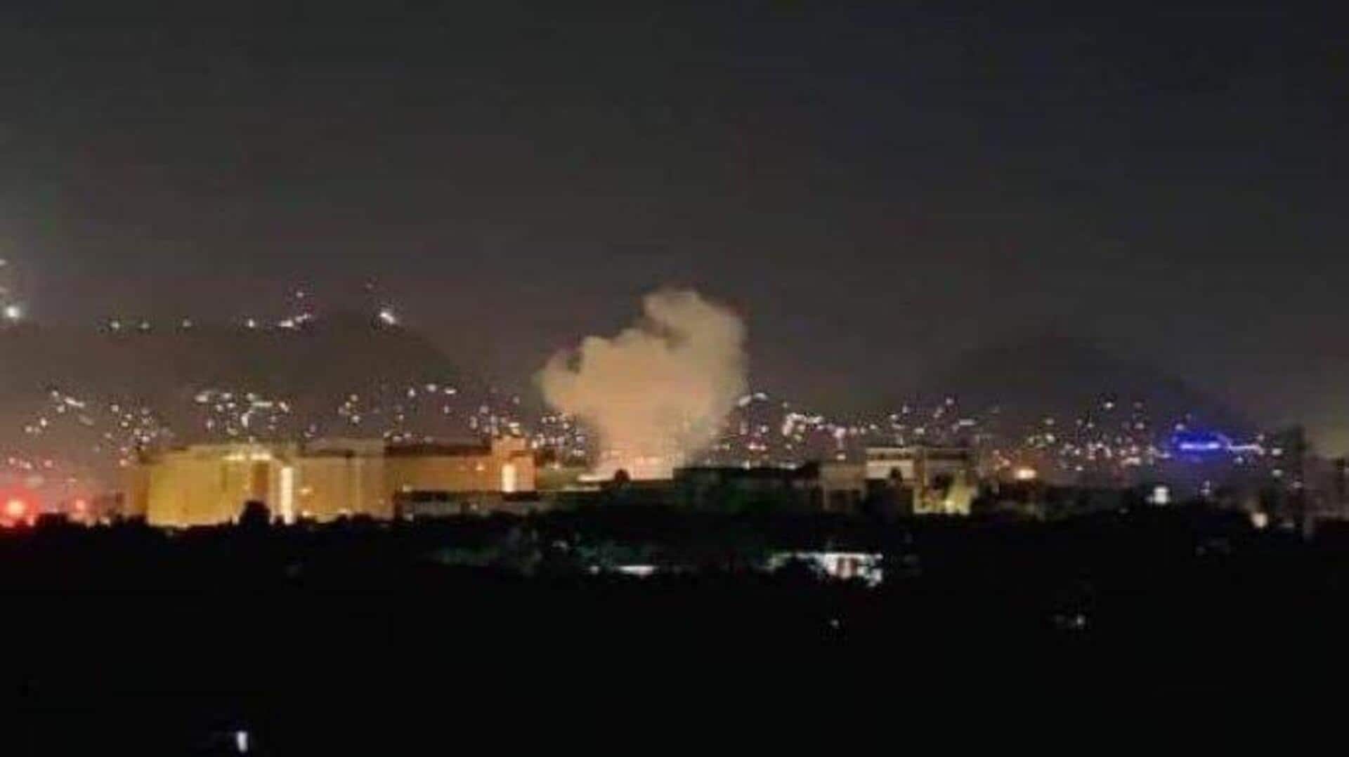 Explosions heard in Kabul as Taliban foreign minister visits India Explosions heard in Kabul as Taliban foreign minister visits India