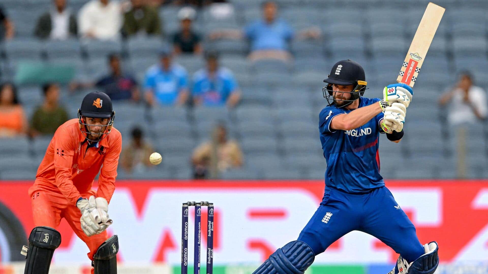 England's Chris Woakes slams his maiden World Cup fifty: Stats