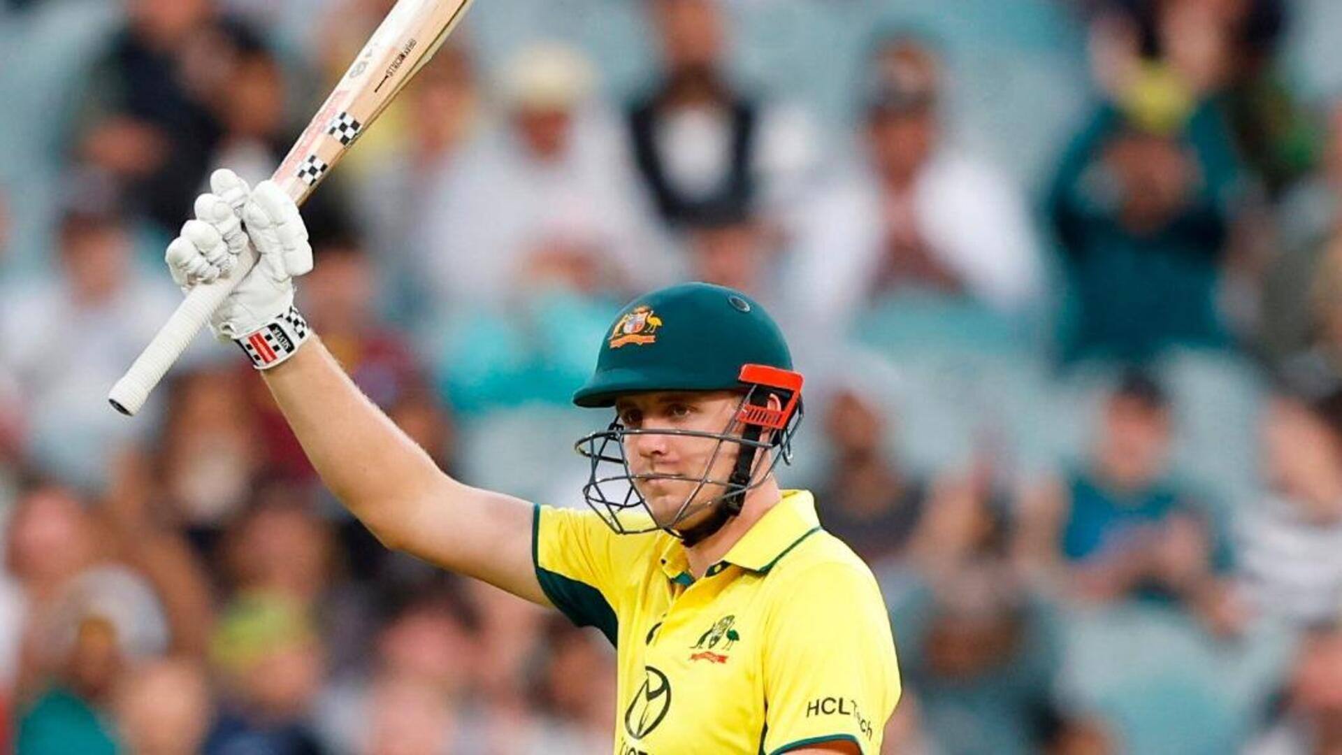 Cameron Green hits 77* versus WI, surpasses 500 ODI runs