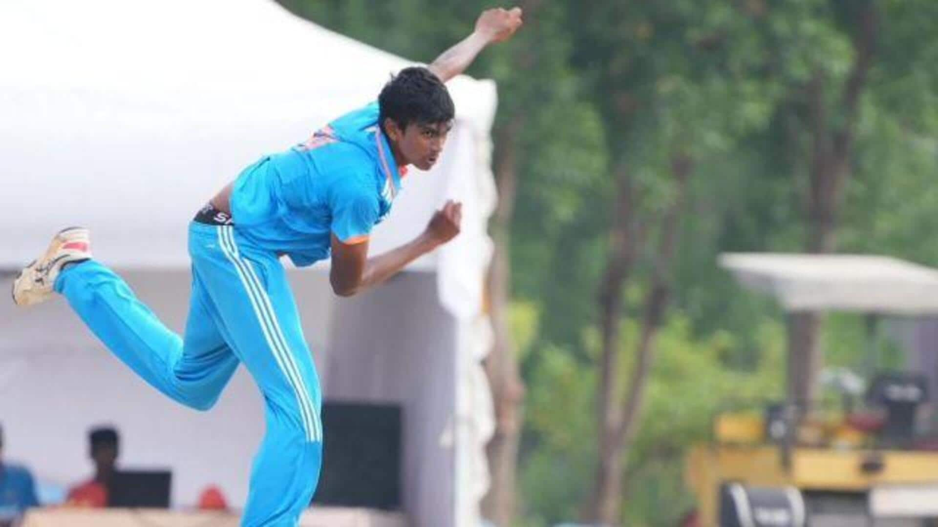 Who is Nishanth Saranu? Hyderabad's 6-foot-9-inch pacer  