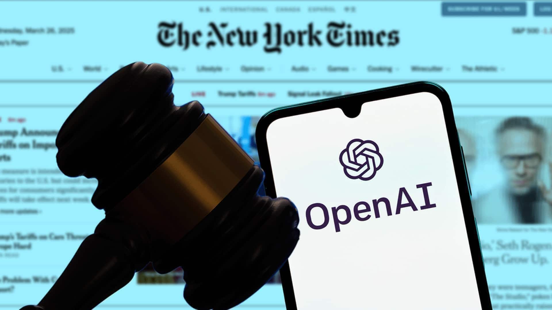 OpenAI ordered to share ChatGPT logs in NYT copyright case