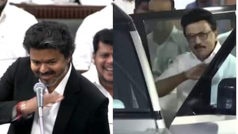 Vijay mimics Stalin's gesture in assembly; opposition walks out 
