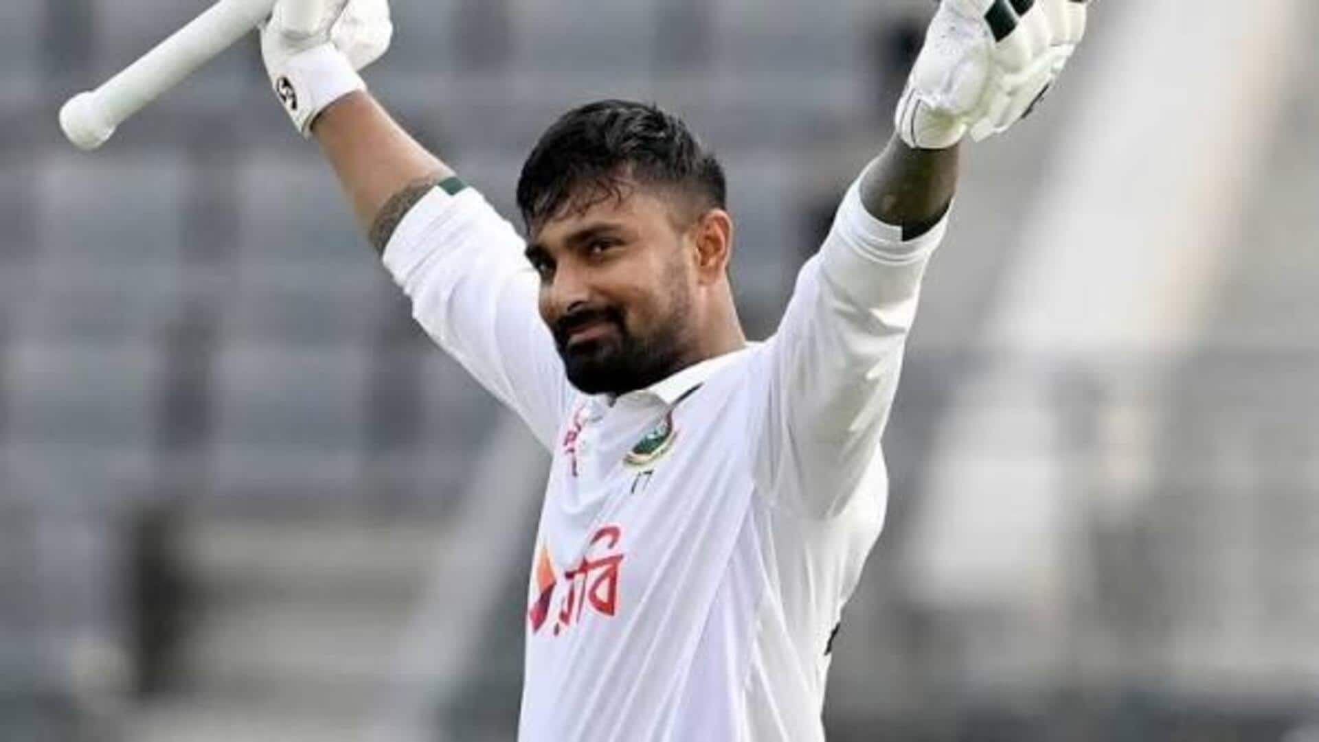 Litton Das equals Mushfiqur's record with seventh Test ton: Stats 