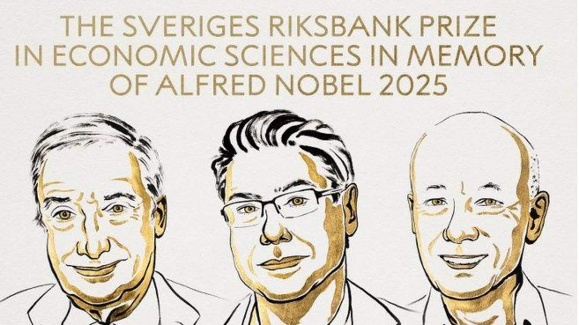 Trio wins Economics Nobel Prize for explaining 'innovation-driven economic growth' Trio wins Economics Nobel Prize for explaining 'innovation-driven economic growth'